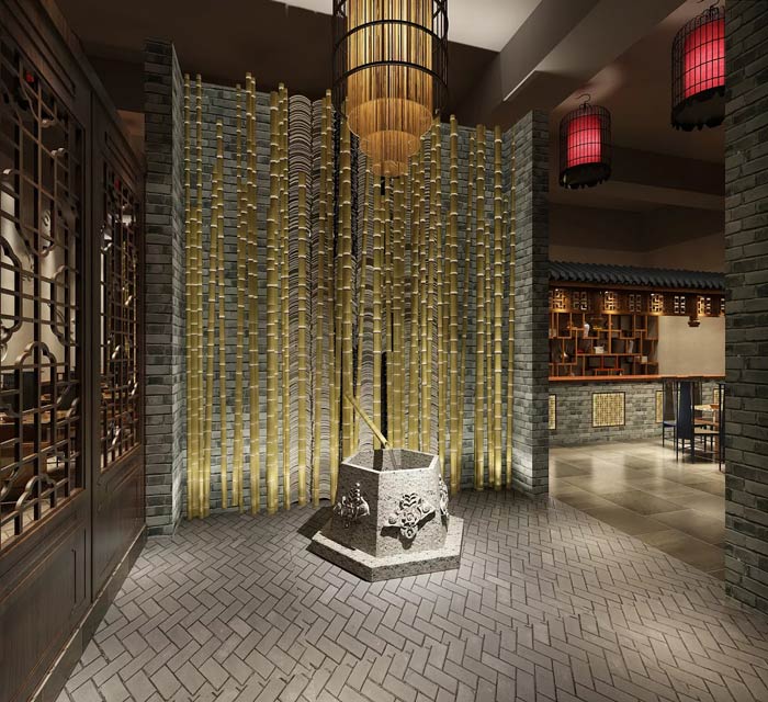 風(fēng)味型火鍋店裝修設(shè)計案例效果圖分享！